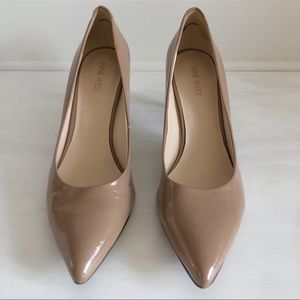 Nine West Nude Patent Leather Heel - 9